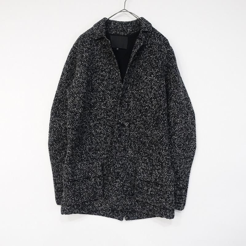 intoca.（イントゥーカ） *ウールニットコート*2ジャケット毛ブラック