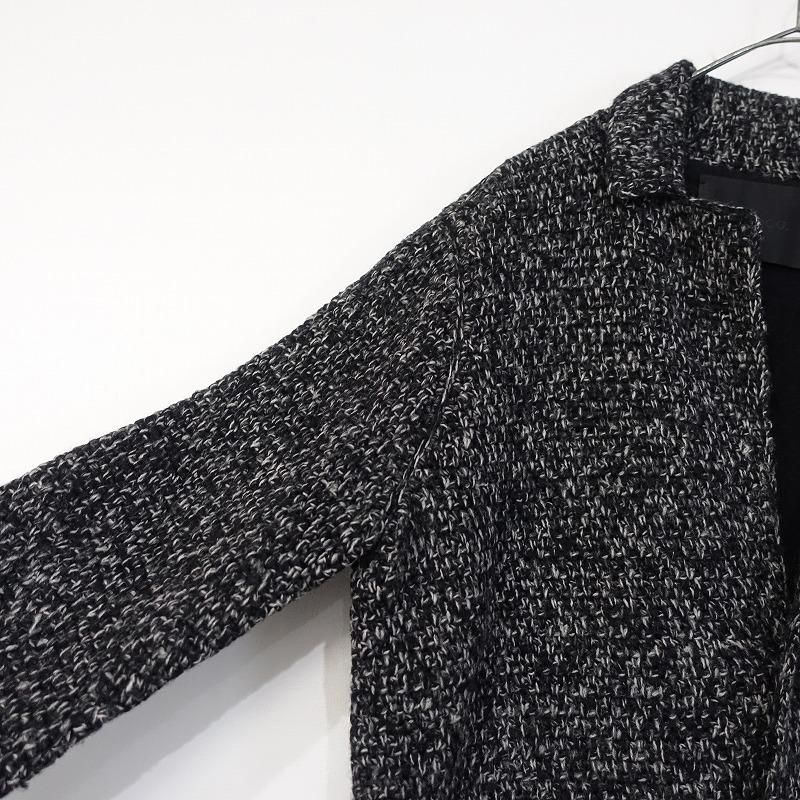 intoca.（イントゥーカ） *ウールニットコート*2ジャケット毛ブラック