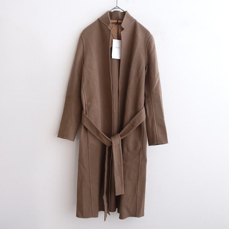 イシカワラボ★ひとみ別注ウールコート　新品未使用 ブラウン Scye（サイ） 【美品/定価15.4万】サイ *ウールガウンコート 38