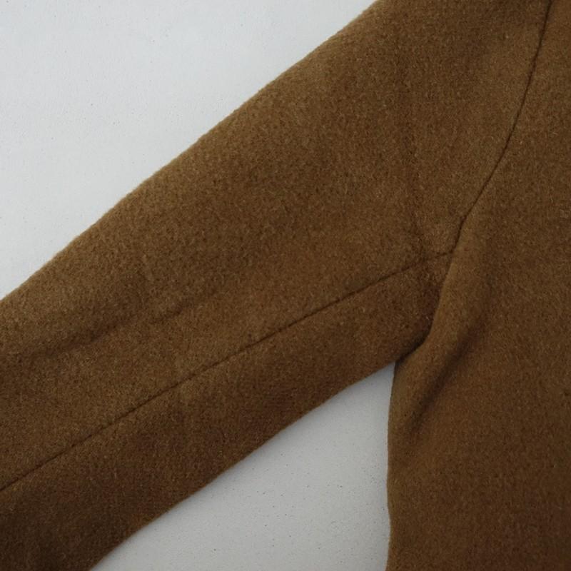 ミズイロインド mizuiro-ind *Aラインダッフルコート*フード毛ウール混