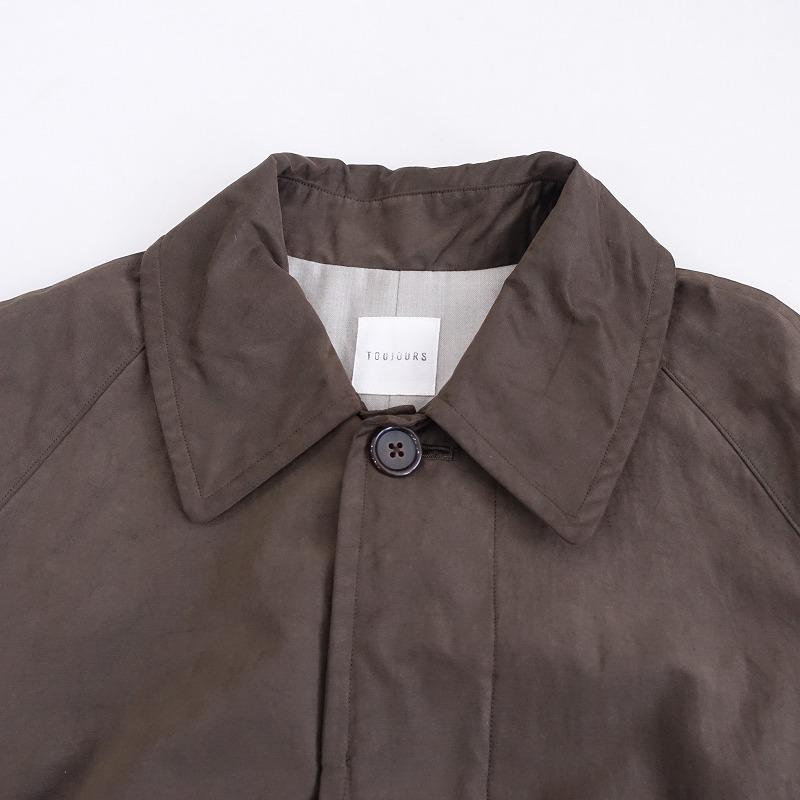 トゥジューToujours コート 定価18.0万】トゥジュー TOUJOURS ウールカシミヤ混オーバーサイズ