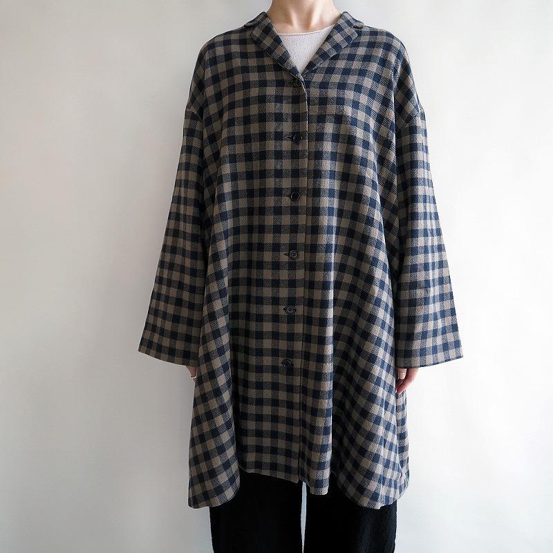 apuntob 【新品】 アプントビー vicky wool gingham check coat 2 