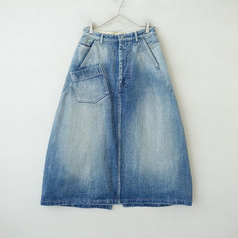 ミナペルホネンalwaysデニムスカート34 indigo ミナペルホネン always デニムスカート #indigo | Lin total fashion