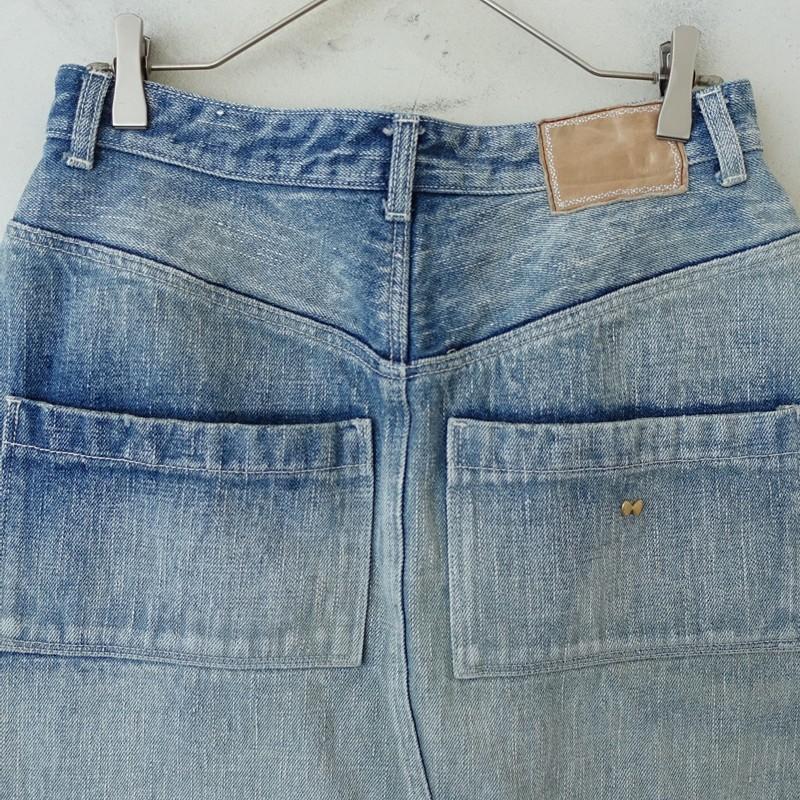 ミナ ペルホネン always38デニムスカートブルー38 mina perhonen always ミナペルホネン デニムスカート36