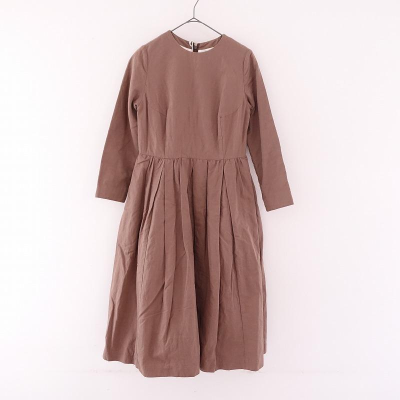 YAECA 【美品/定価4.9万】ヤエカライト WRITE *99756 タックドレス*S  