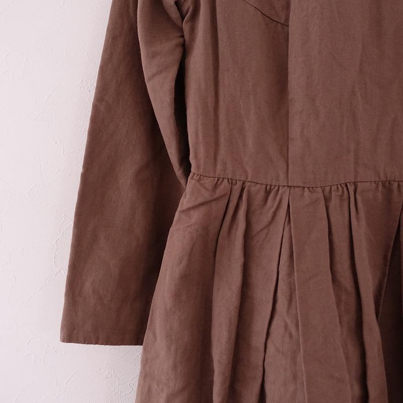 YAECA 【美品/定価4.9万】ヤエカライト WRITE *99756 タックドレス*S  