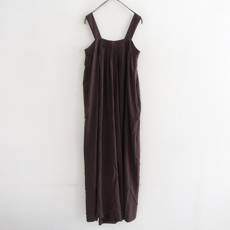 SACRA（サクラ） *レーヨンシルクサロペットパンツ*38オールインワン 