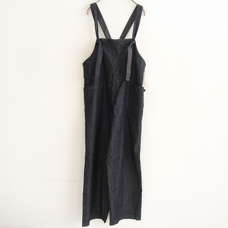 ネストローブconfect コットンリネンサルベージオーバーオール ネスト