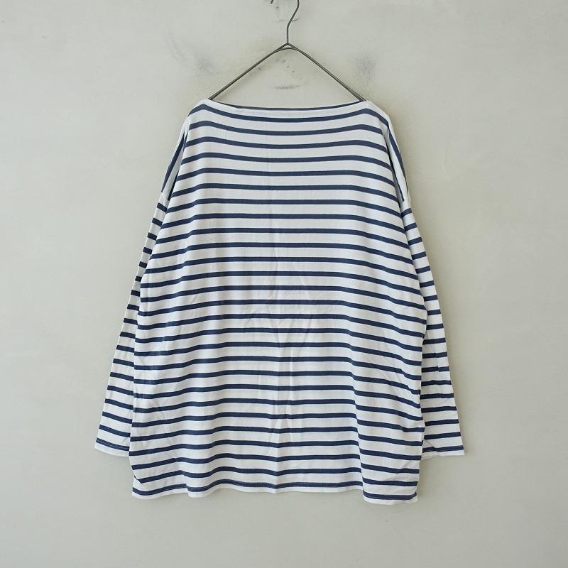 TOUJOURS トゥジュー *コットンボーダーTシャツ*Fカットソー綿