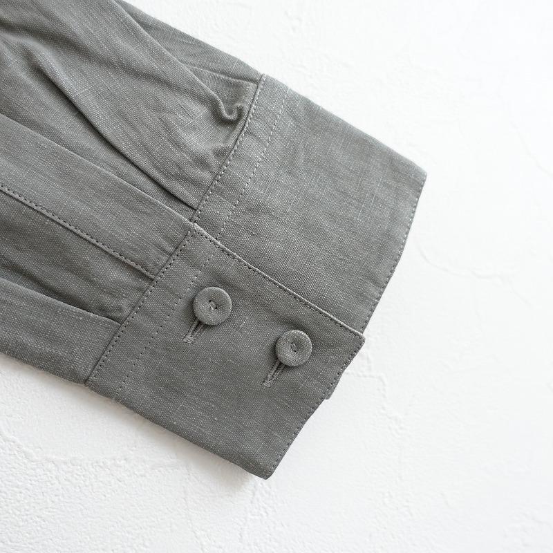 ジルサンダー JIL SANDER *リネン長袖シャツ*32ブラウス麻トップス