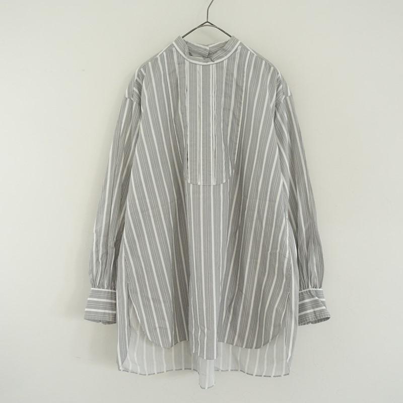定価3.7万】リノ LENO *コットンストライプタック入りプルオーバー 
