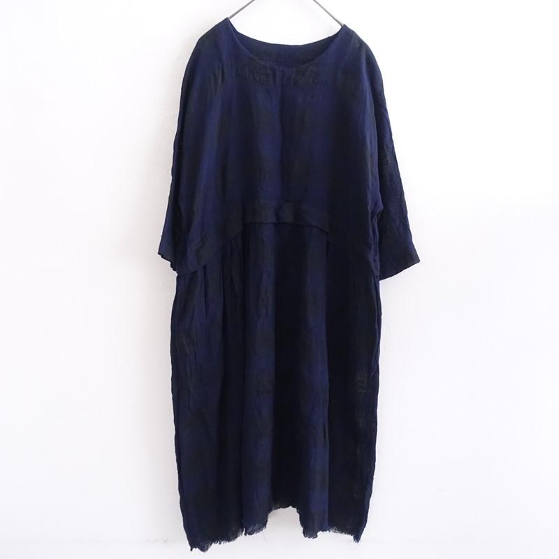 ダニエラグレジス DANIELA GREGIS *ウールリネンブロックチェック