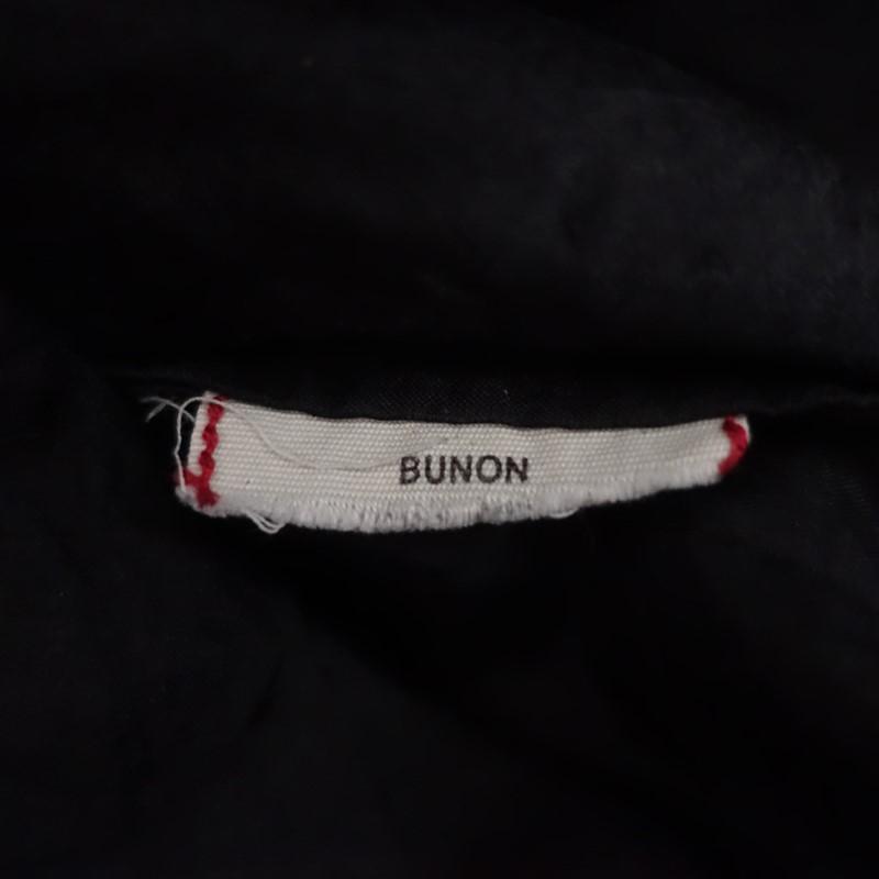 ブノン BUNON *リボンデザインプルオーバーシャツ*ブラウス黒ブラック