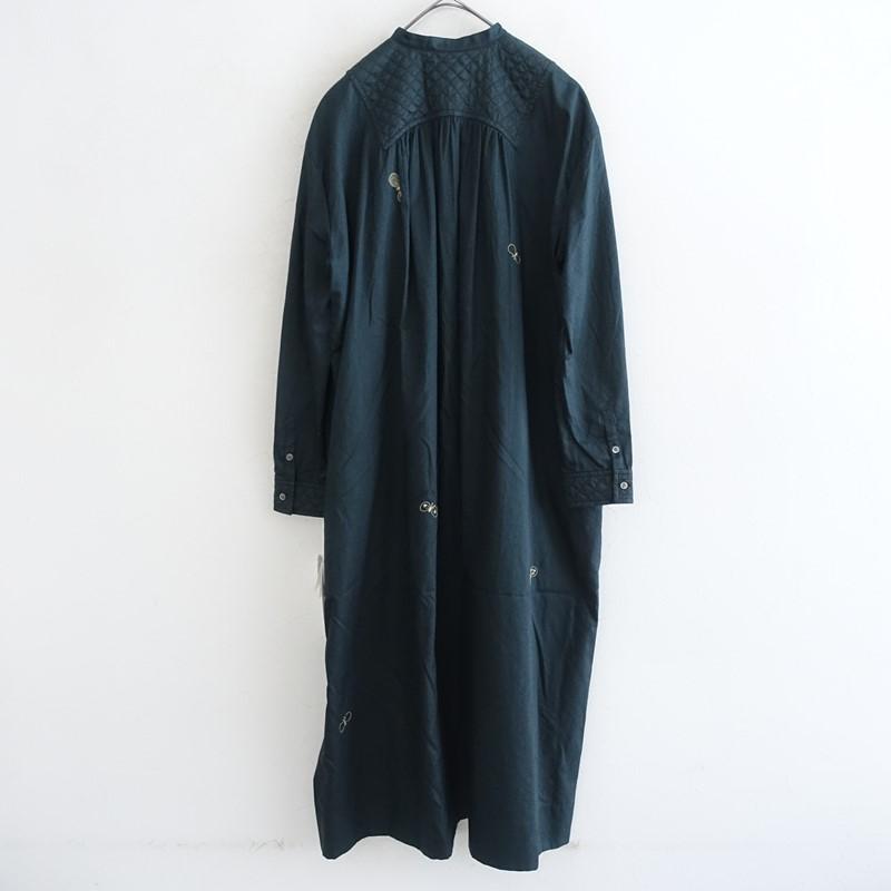 【2025AW/未使用品/定価9.9万】ミナペルホネン mina perhonen *choucho ワンピース*38ドレスダークグリーン(k1-2605-48)【13E62】の画像