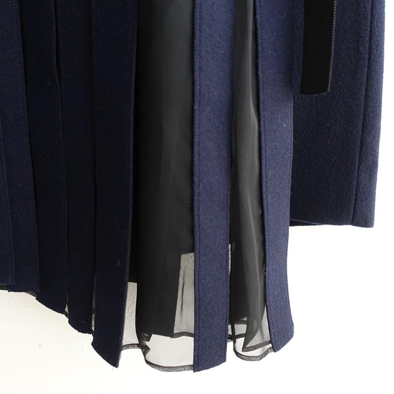 sacai（サカイ） *シアープリーツコンビプレスウールラップハーフ