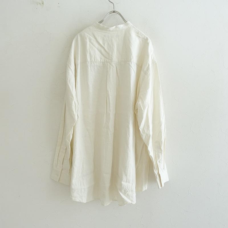 定価3.4万】セモー semoh *シルクリネンネップシャツ*1エクリュ長袖 