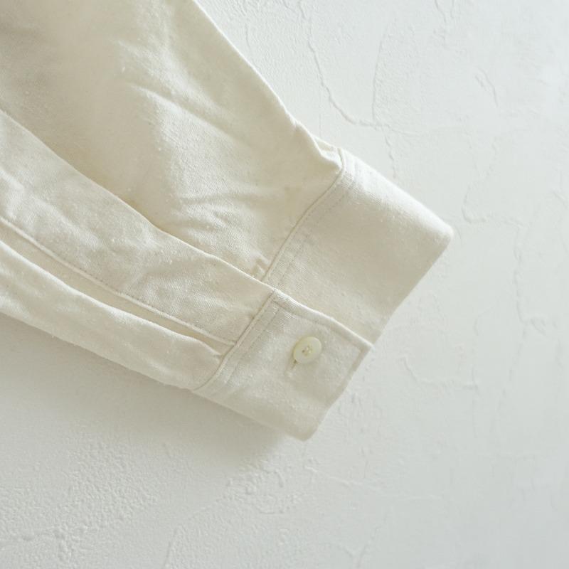定価3.4万】セモー semoh *シルクリネンネップシャツ*1エクリュ長袖 