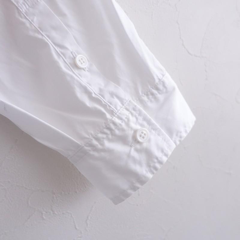 TOUJOURS（トゥジュー） *コットンバックギャザーブラウス*2シャツ白