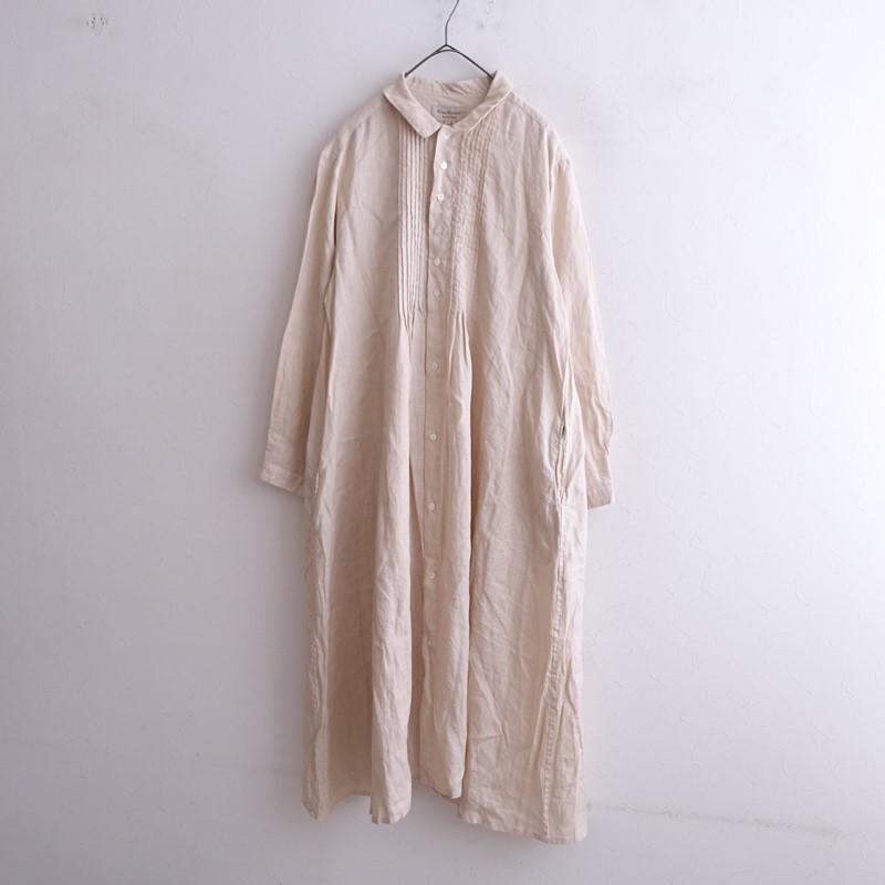 Vlas Blomme（ヴラスブラム） *リネンピンタックシャツワンピース*2