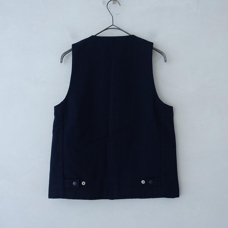 chimala（チマラ） 【美品】チマラ *ウールコットン混前開きベスト*XS 