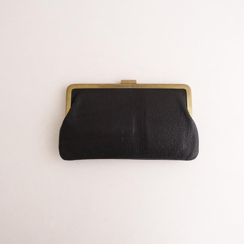 定価4.4万】アズクチュール as couture *真鍮口金財布 Long*黒ブラック