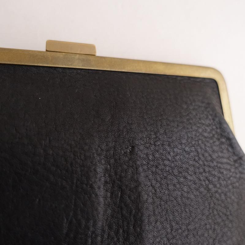 定価4.4万】アズクチュール as couture *真鍮口金財布 Long*黒ブラック
