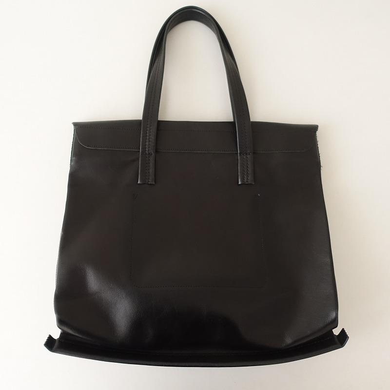 定価4万】イロセ i ro se *SACK FLAT BAG M*かばん肩掛けレザー皮革黒 