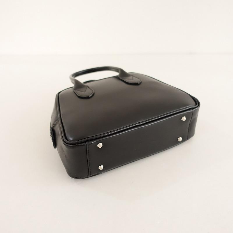コムデギャルソン COMME des GARCONS *レザーバッグ*ブラック手提げ