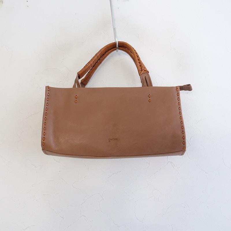 定価6.9万】ゲンテン genten *マヌアーレ横長トートバッグ*山羊革