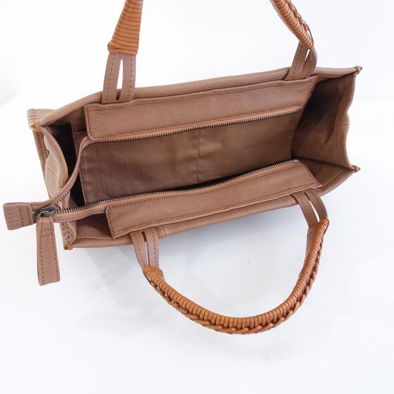 定価6.9万】ゲンテン genten *マヌアーレ横長トートバッグ*山羊革
