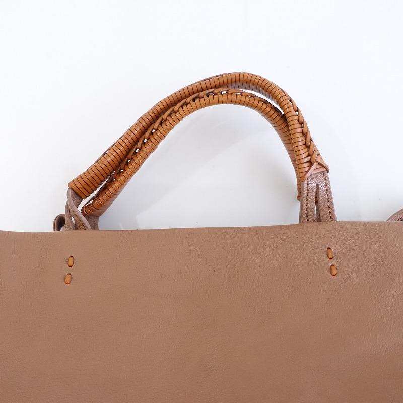 定価6.9万】ゲンテン genten *マヌアーレ横長トートバッグ*山羊革