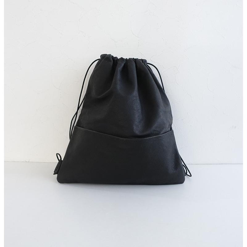 Sonora 【美品】ソナー sonor *レザーナップサック*ブラックレザー