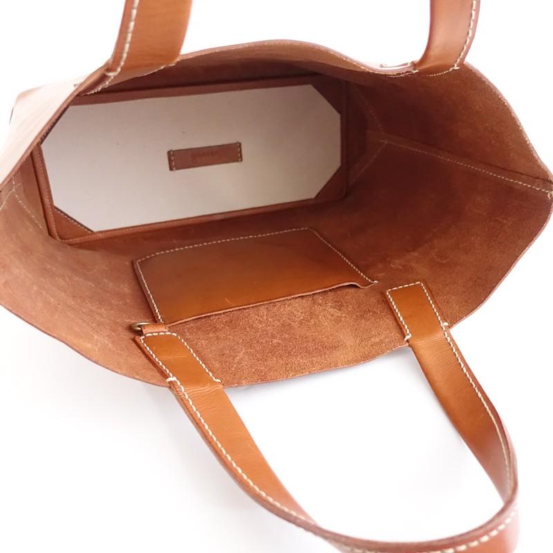 【定価6.9万】ゲンテン genten *amano トートバッグ L*かばん肩掛けレザー皮革ライトブラウン1225(kba7-2512-5)【82L52】_3