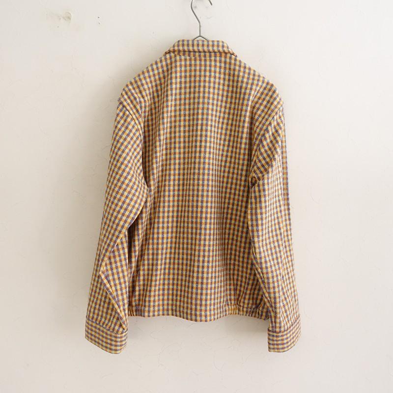 定価6.1万】ダル Dhal *ドリズラージャケット*Mシルク絹ジップアップ