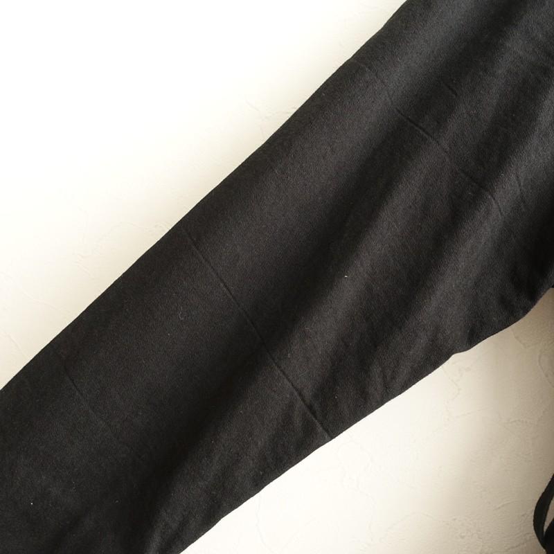 susuri 【定価4.1万】ススリ *ノンノガウン*MブラックコットンVネック 