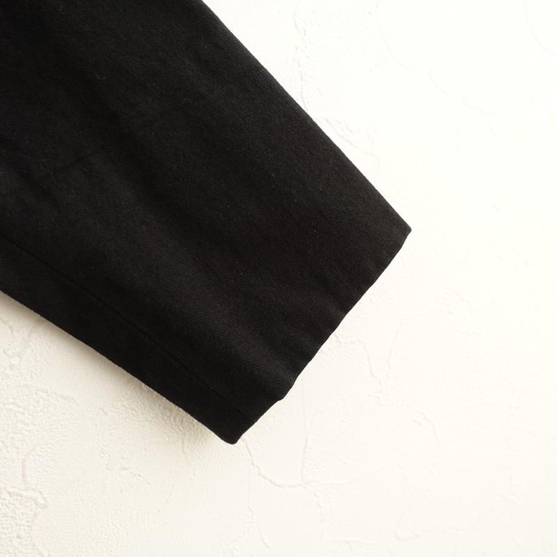 susuri 【定価4.1万】ススリ *ノンノガウン*MブラックコットンVネック 