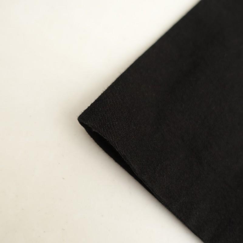 susuri 【定価4.1万】ススリ *ノンノガウン*MブラックコットンVネック 