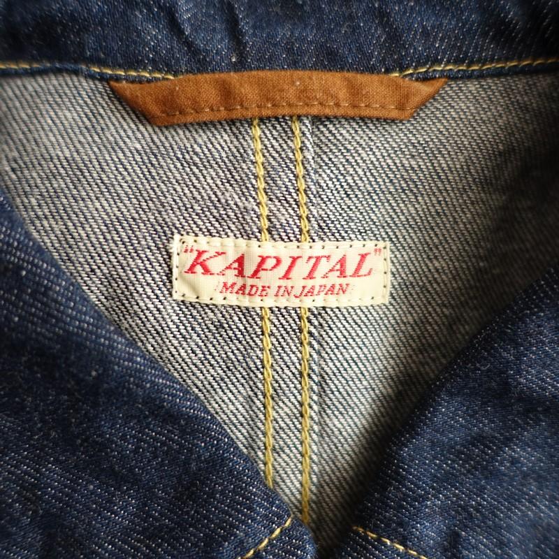 KAPITAL（キャピタル） *8ozデニムショップコート*1/Sインディゴ