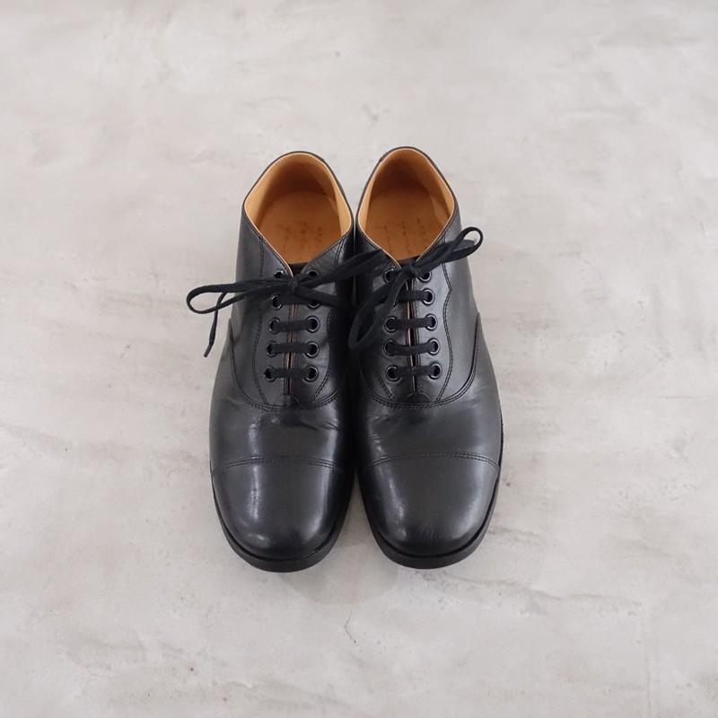 美品】R.U. *レザーレースアップシューズ 36/23*皮革黒0426(ksh10-2604