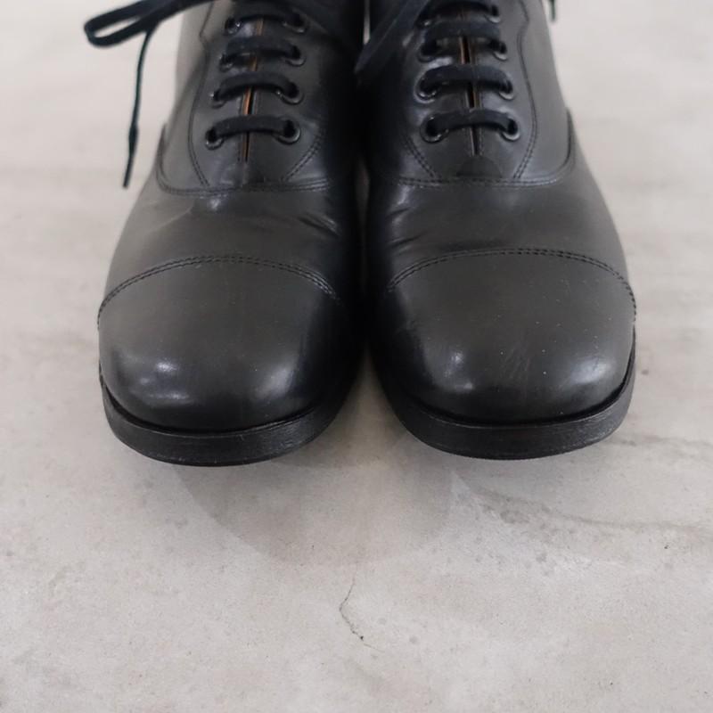 美品】R.U. *レザーレースアップシューズ 36/23*皮革黒0426(ksh10-2604