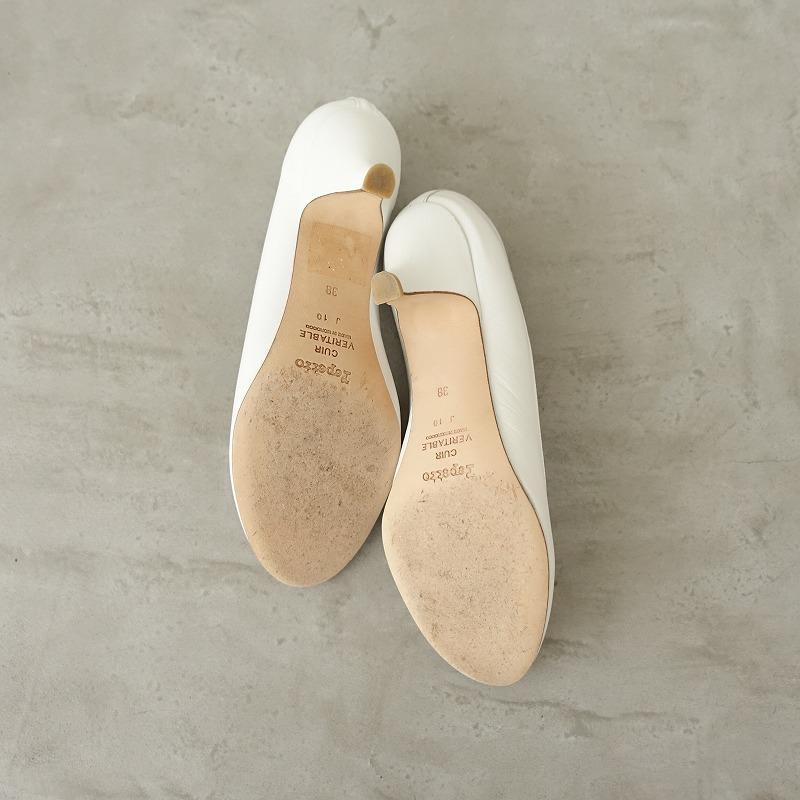 定価2.9万】レペット repetto *GISELE ポイントパンプス Blanc 38/23.5