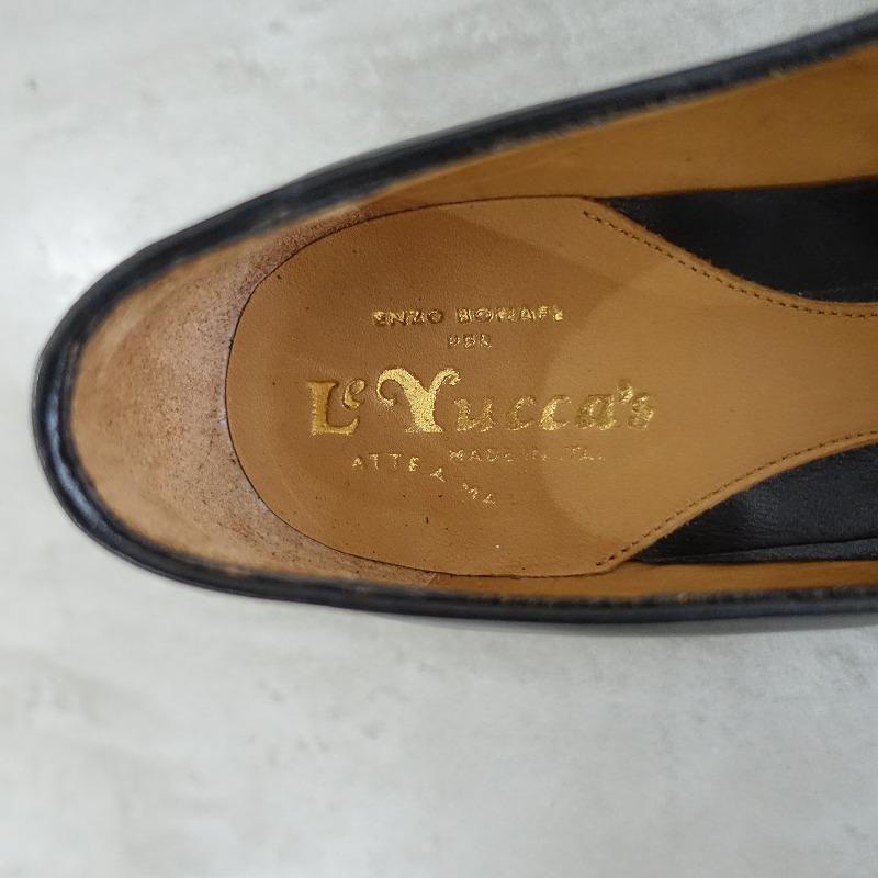 未使用】レユッカス Le Yucca's *ビットローファー 37/23.5*ブラック黒