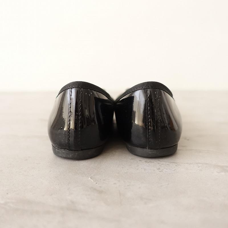 Repetto パンプス 黒　35 1回使用 USED【repetto】黒バレエシューズ 35 22cm