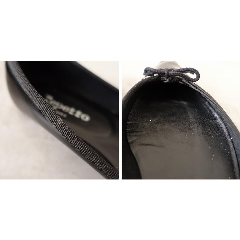 レペット repetto *バレエシューズ 35/22*ブラック黒ポイン