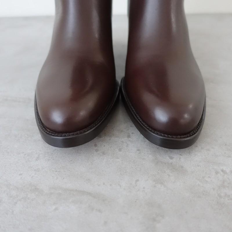 【tama】SARTORE サルトル ロングブーツ ブラウン size36 サルトル SARTORE クロスストラップバックジップロングブーツ