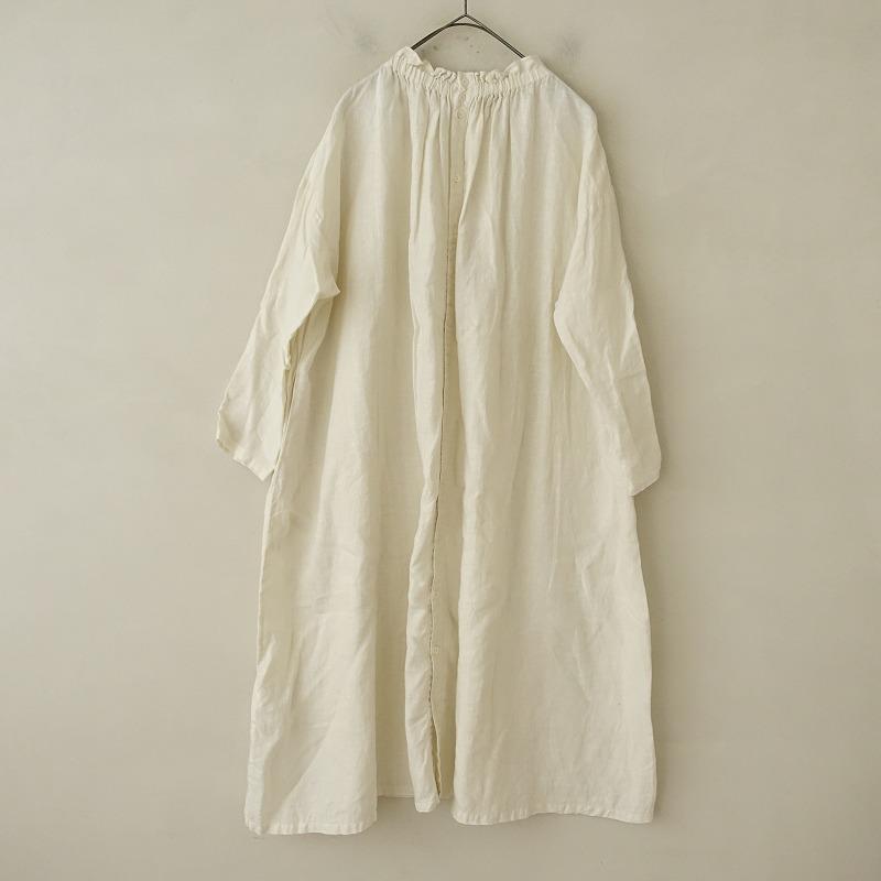 nest Robe（ネストローブ） *フリルカラーリネン2wayロングワンピース