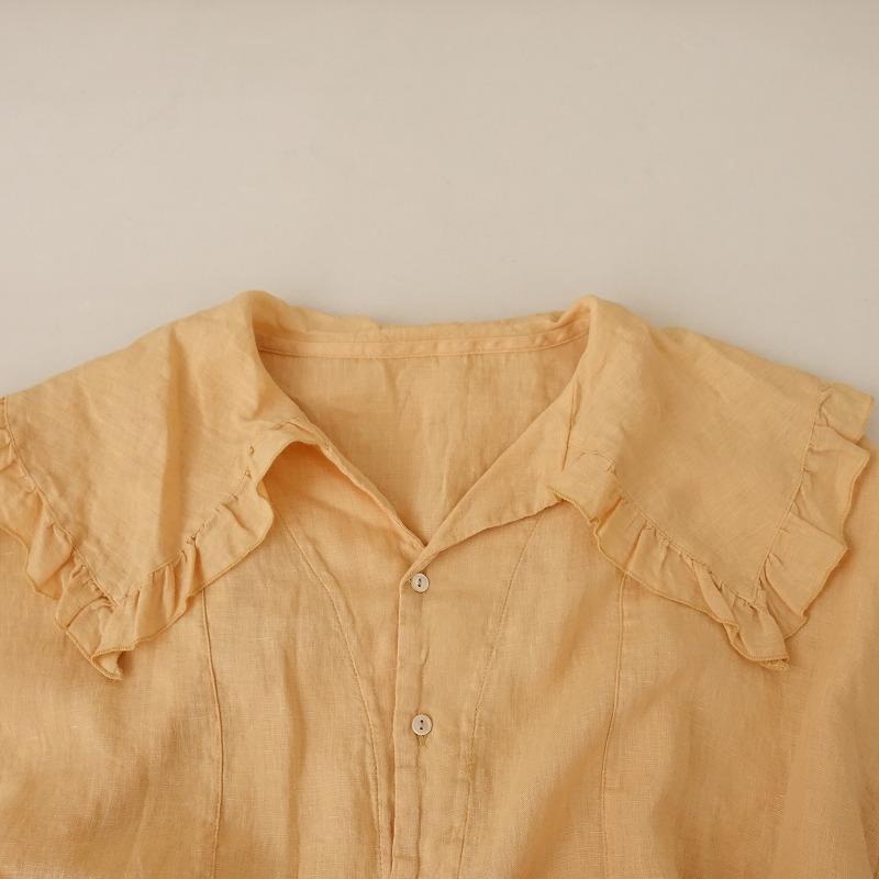 nest Robe 【2022/定価2万】ネストローブ *リネン天然染めケープ