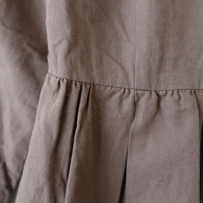 YAECA 【美品/定価5.2万】ヤエカライト WRITE *99756 タックドレス*M 