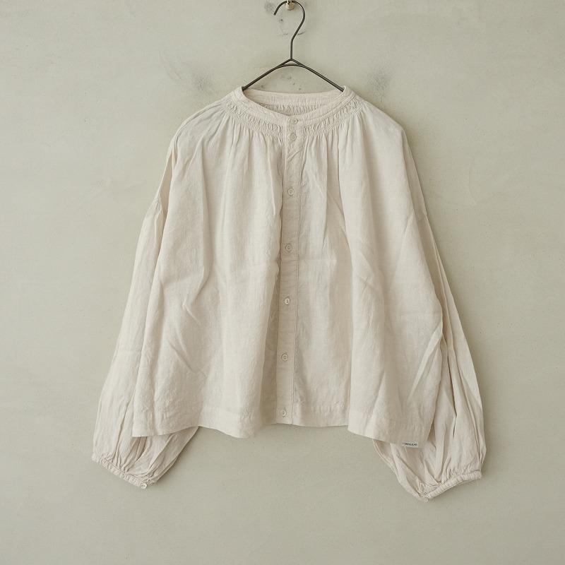 2023/定価2.4万】ネストローブ nest Robe UpcycleLino *近江晒天然染め 