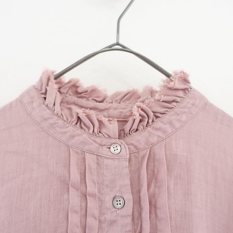 値下げ　ネストローブ　ピンク　麻ワンピース　新品未使用 nest Robe（ネストローブ） 【美品/定価3.3万】ネストローブ *リネン